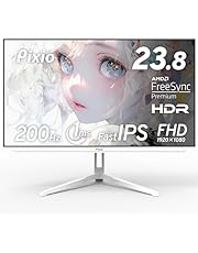 Pixio PX248 Wave White ゲーミングモニター 23.8インチ 200Hz FHD Fast IPS スピーカー内蔵