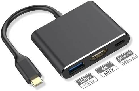 Adaptador Usb Tipo C Para Hdmi 4K USB 3.0 PD Compatível com MacBook Thunderbolt 3 DEX Android OTG Easy Idea Network
