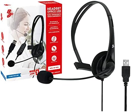 5+ HEADSET OFFICE CHIP SCE P/TELEFONE E COMPUTADOR USB - 015-0101