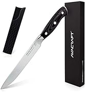 AVACRAFT Kitchen Utility Knife, High Carbon German 1.4116 Stainless Steel, Cutting Chopping Carvi...