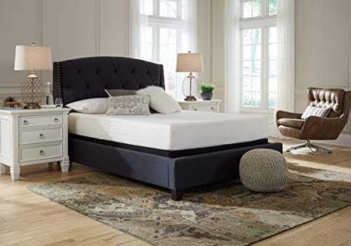 Signature Design by Ashley King Size Chime 10 Inch Medium Firm Memory Foam Mattress with Green Tea & Charcoal Gel