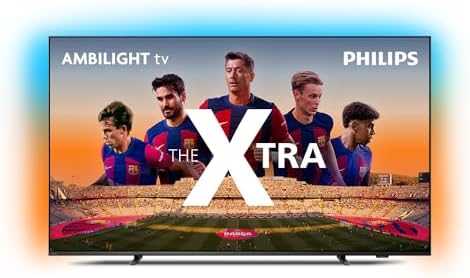 Smart TV 65" Mini LED 4K 120 Hz Philips THE XTRA 65PML9118/78, Google TV, Ambilight, P5, DTS Play-Fi, Freesync, Dolby Vision Atmos, 40 WRMS