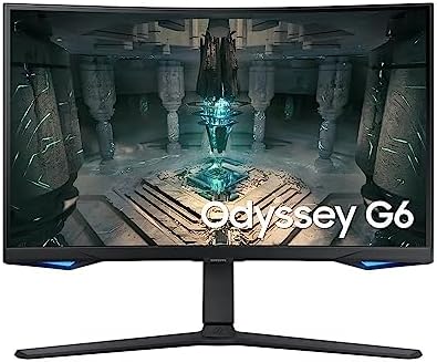 Monitor Gamer Curvo Samsung Odyssey 27" WQHD, 240Hz, 1ms,Plataforma Tizen™, HDMI, Display Port, USB,com alto falante, Bluetooth, Freesync Premium Pro, com ajuste de altura, preto, série G6