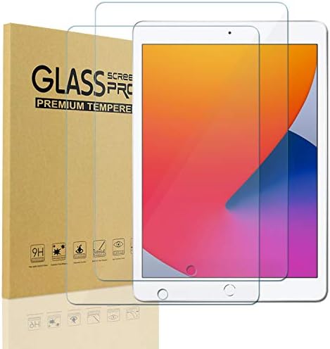 KIQ 2 Pack Screen Protector for iPad (9.7 Inch, 6th/5th Generation 2018/2017 Model),iPad Air 1,iPad Air 2,iPad Pro 9.7 Inch, Tempered Glass Film Guard, Case Friendly