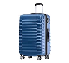 Zwillingsrollen Reisekoffer Koffer Trolleys Hartschale M-L-XL-Set , Erweiterbar, (Blau, M)