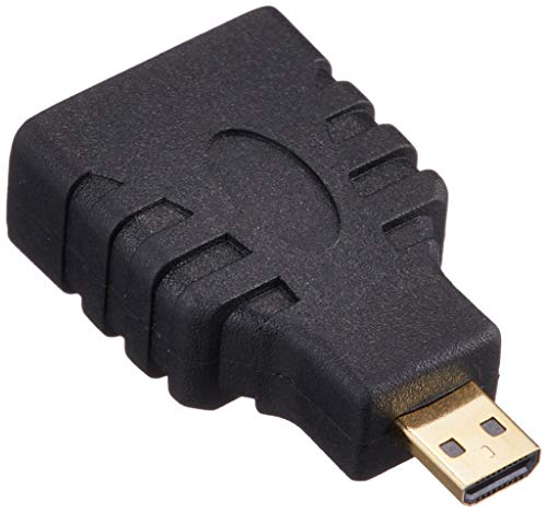 エレコム HDMI (メス) - micro HDMI (オス ) 変換アダプタ ブラック AD-HDAD3BK