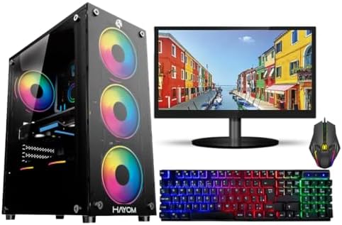 PC GAMER AMD RYZEN 5 4600G - 16GB DDR4 - NVME 256GB - RADEON VEGA 7 - MONITOR 19'' - KIT GAMER RGB