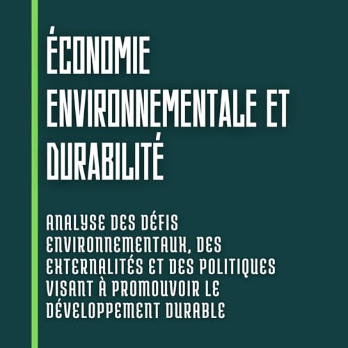 Page de couverture de Économie Environnementale Et Durabilité [Environmental Economics and Sustainability]