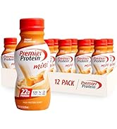 Premier Protein Shake MINIs, Caramel, 22g Protein, 120 Calories, 1g Sugar, 8.75fl oz, Pack of 12