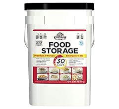 Augason Farms 30-Day 1-Person Emergency Food Supply – QSS Certified , White