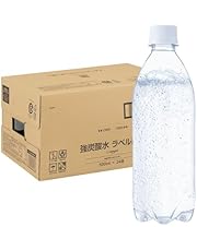 by Amazon 炭酸水 ラベルレス 500ml ×24本 富士山の強炭酸水 バナジウム含有 強炭酸水 ペットボトル 静岡県産 500ミリリットル (Smart Basic)