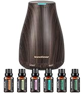 InnoGear Essential Oil Diffuser with Oils, 150ml Aromatherapy Diffuser with 6 Essential Oils Set,...