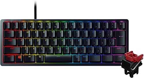 Razer Huntsman Mini JP 小型 ゲーミングキーボード テンキーレス Linear Optical Switch 日本語 JP配列 60%レイアウト 光学スイッチ 超高速1.2mm作動 リニア触感 静音 Chroma RGB 【日本正規代理店保証品】 RZ03-03390800-R3J1