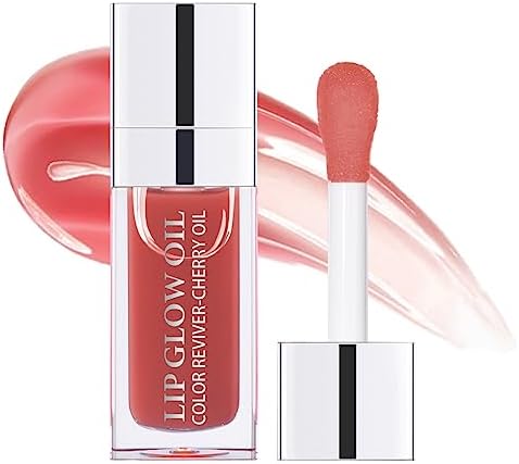 Fovcos Hydrating Lip Glow Oil, Moisturizing Lip Glow Oil, Lip Plumper Gloss, Transparent Lip Gloss, Lip Oil, Plumping Lip Oil, Lip Balm, Tinted Lip Balm Lip Care