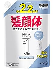 メンズビオレ ONE オールインワン全身洗浄料 フルーティーサボンの香り 大容量詰替 750ml