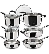 AVACRAFT 18/10 Stainless Steel Cookware Set, Premium Pots and Pans Set, High Quality Kitchen Esse...