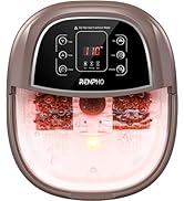 Foot Spa Bath Massager,RENPHO Motorized Foot Spa with Heat and Massage and Jets,Powerful Bubble J...