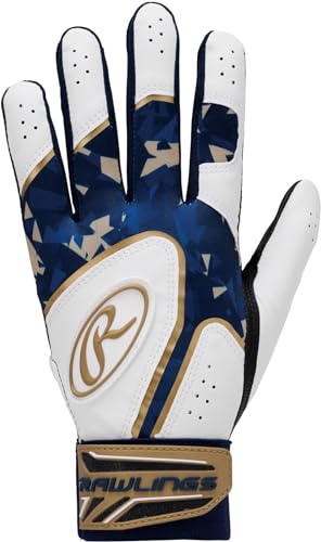 ローリングス(Rawlings) 野球用 大人用 グローブ バッテ 手袋 ＜両手用＞ベクターカモ2ハイパーグリップ EBG24S05 ネイビー/ゴールド M