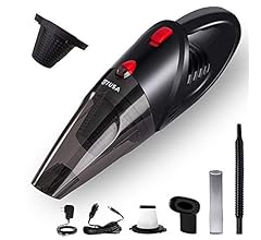 Tusa Cordless Vacuum Cleaner for Car & Home | 2X Powerfull Suction, Dual Mode Battery 6000mAh & 12V DC Car Port | High Powe…