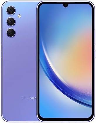 Samsung Galaxy A34 128GB 5G Tela 6.6'' Dual Chip 6GB RAM Câmera Tripla de até 48MP + Selfie 13MP Bateria de 5000mAh - Violeta