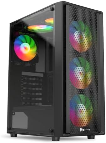 PC Gamer ITX Arena, Ryzen 5 5600G, Radeon™ Graphics Vega 7, 16GB Ram, SSD 480GB, Gabinete RGB