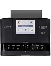 Canon Impressora fotográfica compacta sem fio Selphy CP1300 com impressão de dispositivo AirPrint e Mopria, preta (2234C001)