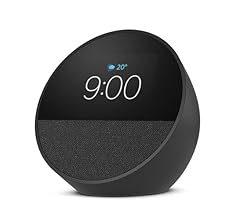 【New】Echo Spot（2024年発売） - スマートアラームクロック with Alexa、鮮やかなサウンド | ブラック