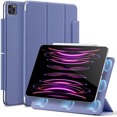 ESR for iPad Air 13 Inch Case 2024 M2, iPad Pro 12.9 Case (2022/2021/2020, 6th/5th/4th Generation), Convenient Magnetic Attachment, 2-Way Stand, Rebound Magnetic Case, Lavender