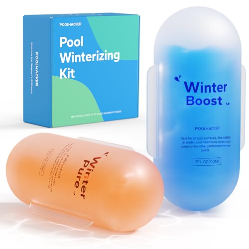 POOLHACKER Kit de cierre de invierno – Kit de invierno de piscina para piscinas sobre el suelo y piscinas enterradas, fácil d