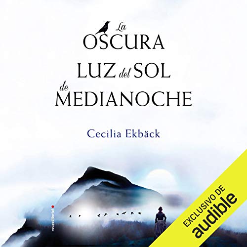 Diseño de la portada del título La oscura luz del sol de medianoche