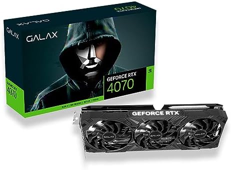 Placa de Video RTX4070 12GB GDDR6X 192BITS 1-CLICK OC 3X GALAX 47NOM7MD7QOC