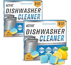 Dishwasher Cleaner Deodorizer Tablets 48 Pack - Deep Cleaning Descaler Pods Dish Washer Machine Clean, Heavy Duty & Septic …