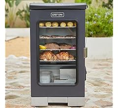 EAST OAK 30" Digital Electric Smoker, Outdoor Smoker with Glass Door and Meat Thermometer, 725 Sq Inches of Cooking with Re…