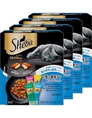 シーバ (Sheba) デュオプラス キャットフード お腹の健康ケアセレクション 成猫用 200g×4個(まとめ買い)