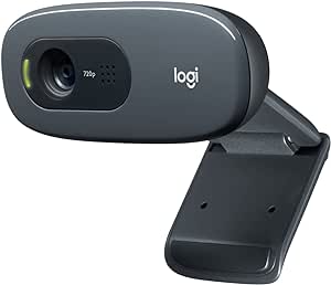 Webcam HD Logitech C270 com Microfone Embutido e 3 MP para Chamadas e Gravações em Vídeo Widescreen