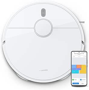 Xiaomi Robot Vacuum S10 - Robot aspirador e lava-chão com planeamento inteligente de rotas, sucção de 4000 Pa, três níveis de lavagem, branco