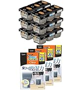 【セット買い】備長炭ドライペット 除湿剤 タンクタイプ 3個入×6個パック & クリア スタンドパックタイプ 350ml×3個 どこでも用 湿気取り
