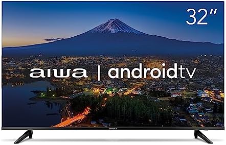 Smart TV Aiwa 32”, Android, HD, Borda Ultrafina, HDR10, Dolby Áudio - AWS-TV-32-BL-02-A