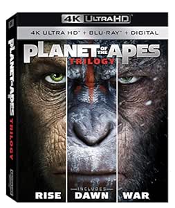 Planet of the Apes 1-3 Trilogy [4K Ultra HD + Blu-Ray + Digital] [4K UHD]