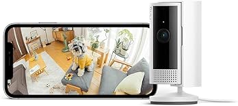 【2023年度グッドデザイン賞受賞】Ring Indoor Cam (リング インドアカム) 第2世代 ホワイト | 軽量小型の屋内用セキュリティカメラ、ペットカメラやご自宅の見守りカメラ、防犯カメラの用途にも プライバシーカバー付き