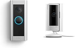 Ring Wired Doorbell Pro (Video Doorbell Pro 2) with Ring Indoor Cam (2nd Gen), White