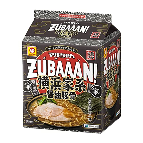 マルちゃん マルちゃんZUBAAAN! 横浜家系醤油豚骨 3食パック 130g×3食パック×9個