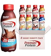 Premier Protein, Protein Shake, 8 Flavor Variety Pack, 30g Protein, 1g Sugar, 24 Vitamins & Miner...