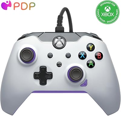 PDP Wired Controller: Kinetic White - Xbox Series X|S, Xbox One, Xbox, Windows 10/11