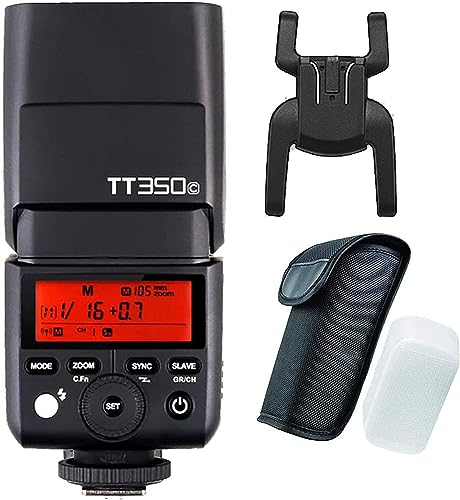 【正規品 技適マーク付き日本語説明書付】Godox Thinklite TTL TT350C ミニカメラフラッシュ高速1 / 8000s ...