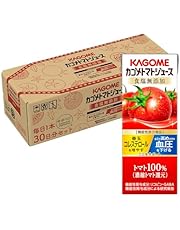 サポベジ 【Amazon.co.jp限定】カゴメ トマトジュース 食塩無添加 200ml×30本 フル段ボール サポべジ 無塩