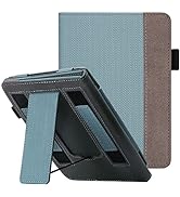 WALNEW Stand Case for 6.8” Kindle Paperwhite 11th Generation 2021- Two Hand Straps Premium PU Lea...