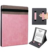 WALNEW Flip Case for 10.2-inch Kindle Scribe 2022 Released, Two Hand Straps and Vertical Multi-Vi...