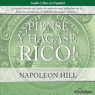 Diseño de la portada del título Piense y hagase rico