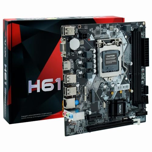 Placa Mãe Afox, Chipset H61, Intel LGA 1155, mATX, Ddr3, M.2 NVMe, Hdmi Preta - IH61-MA2-V6